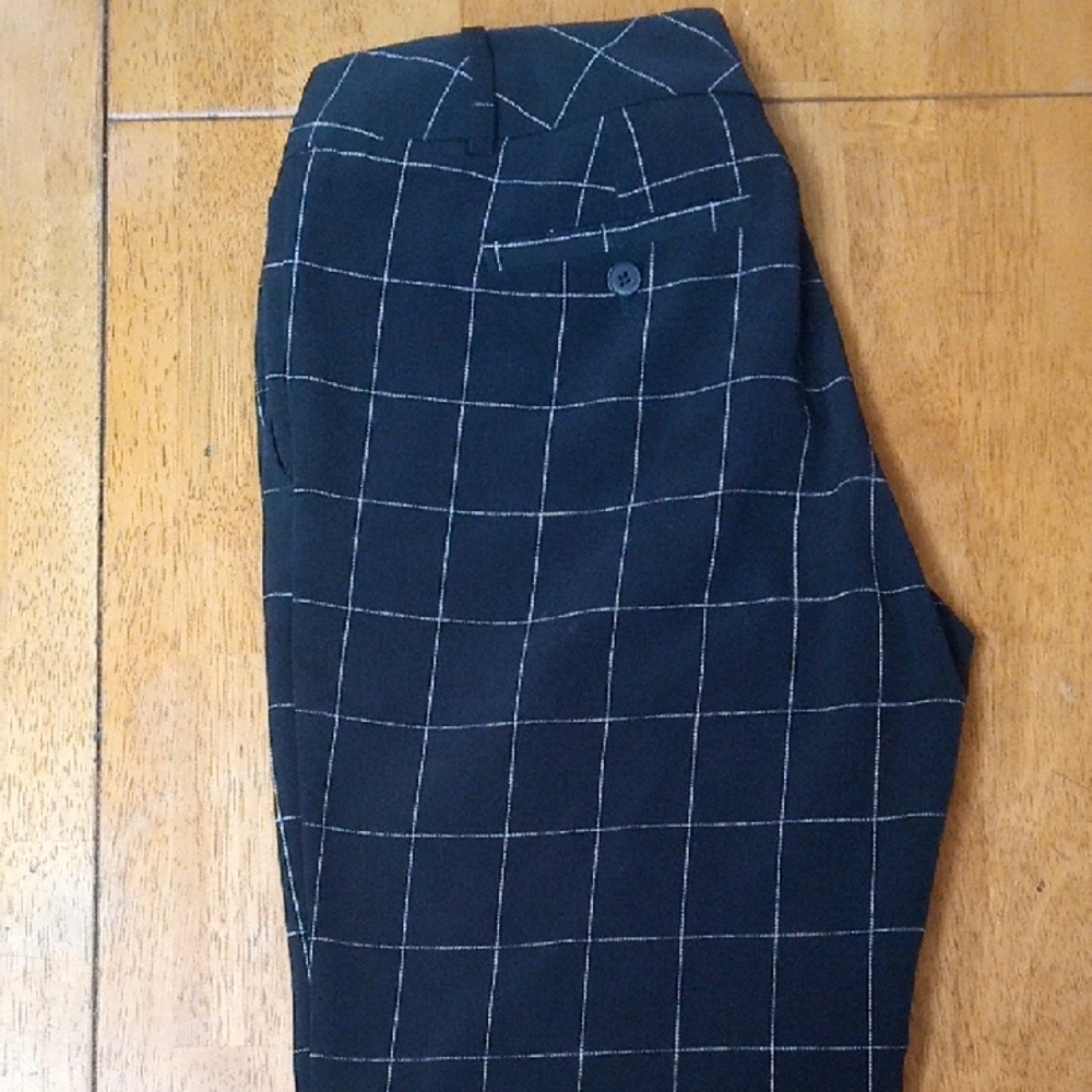 The Limited Black and White Checkered Pants